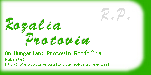 rozalia protovin business card